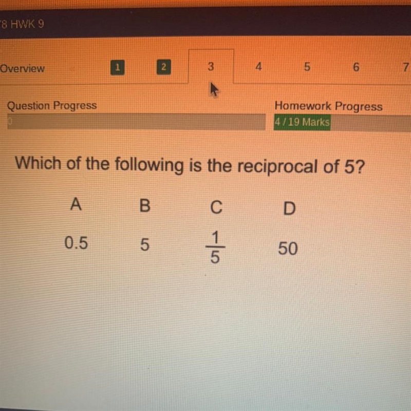 Which of the following is the reciprocal of 5-example-1