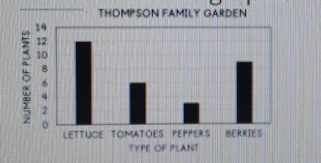 The Thompson Family has a garden in their backyard. They take the produce each week-example-1