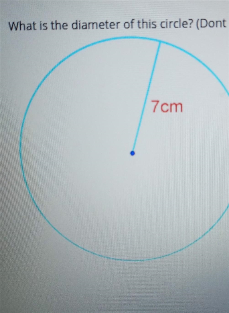 I need help what is the diameter of this circle?​-example-1