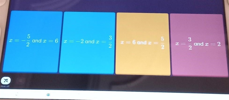 Solve: 2x² + x = 6 Show your work or not.​-example-1