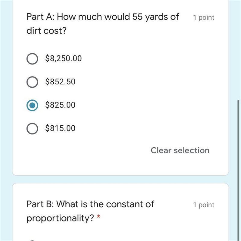 I know the answer is 825 but what is the constant of proportionality??-example-1