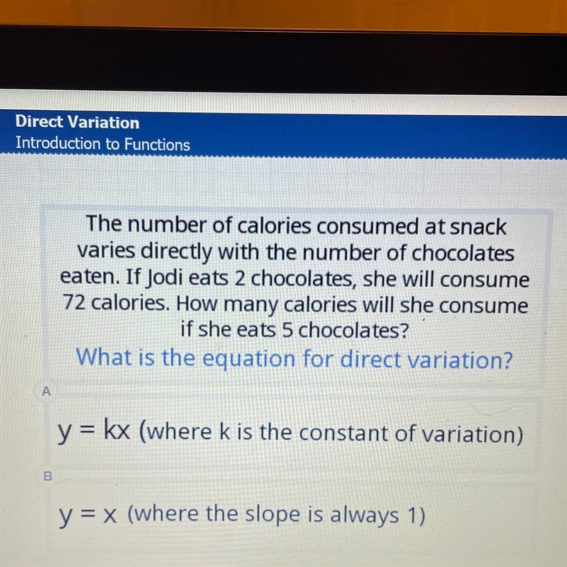 What is the equation for direct variation?-example-1