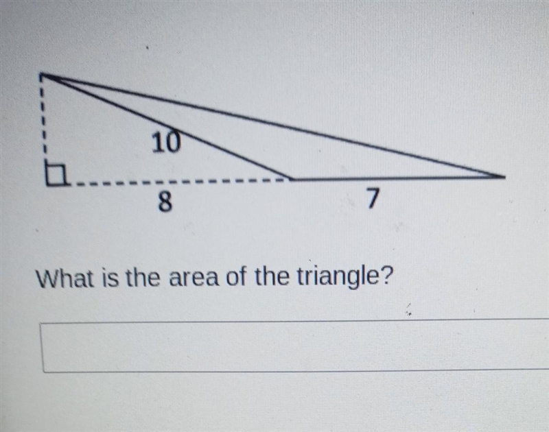 What is the area of the triangle? ​-example-1