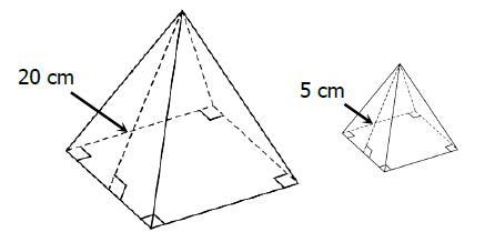 The scale factor is A 20:4 B 4:1 C 16:1 D 64:1-example-1