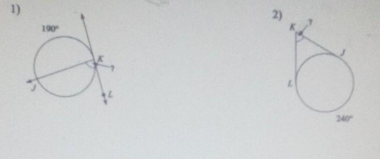 Find the measure of the are or angle indicated. Assume that lines which appear tanget-example-1