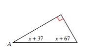 Find the measure of angle A-example-1