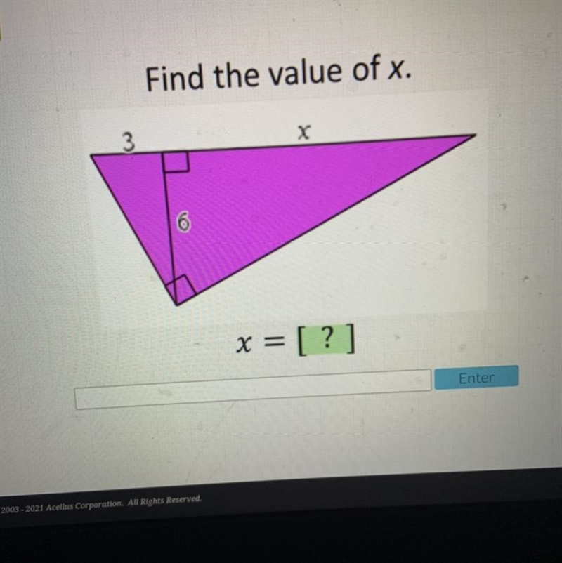 Find the value of x-example-1