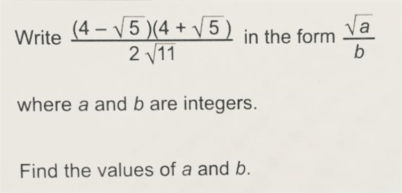 How do you solve this equation on surds?-example-1