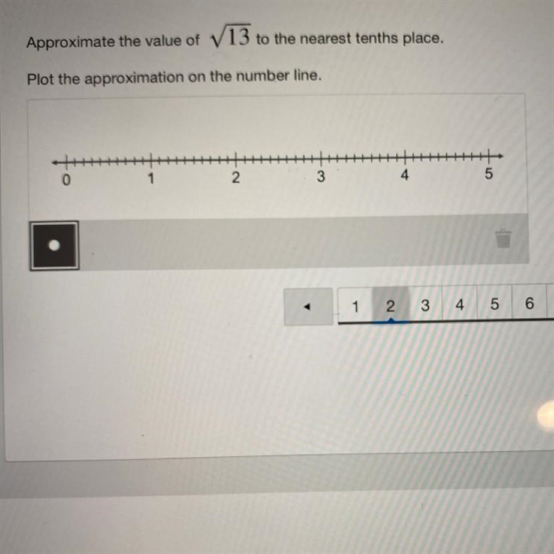 Approximate the value of V13 to the nearest tenths place. Plot the approximation on-example-1