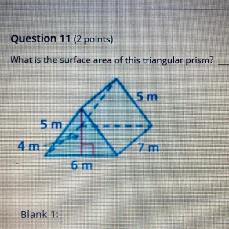 What is the surface area of this triangular prism?-example-1