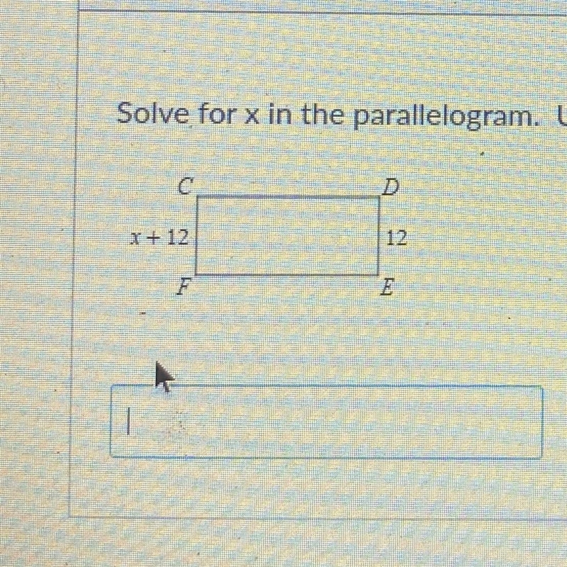 Solve for x in the parallelogram Numerical answers only-example-1