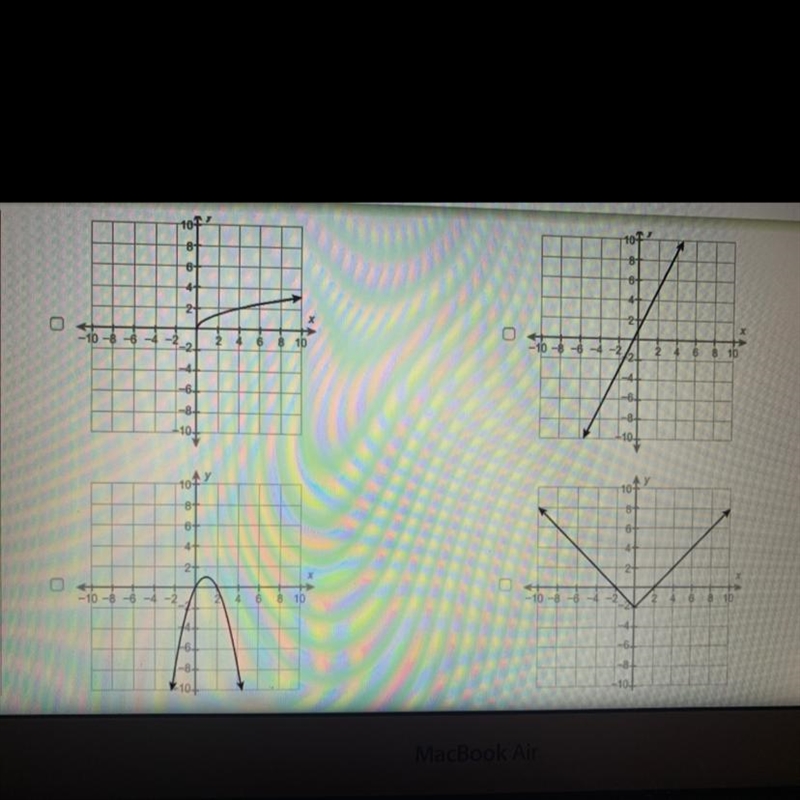 Which functions are invertible Select each correct answer-example-1