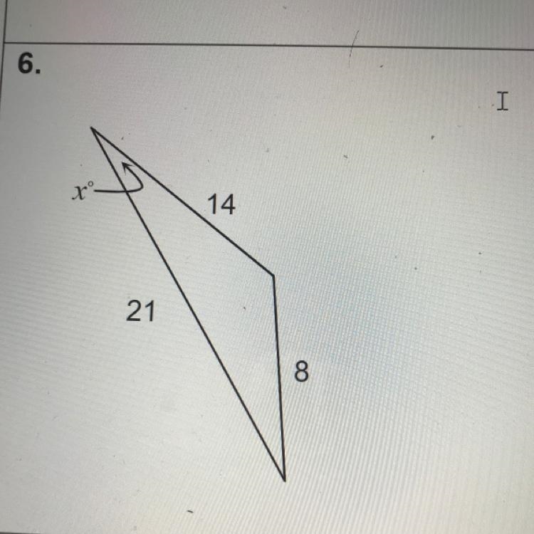 Solve using the laws of cosine-example-1