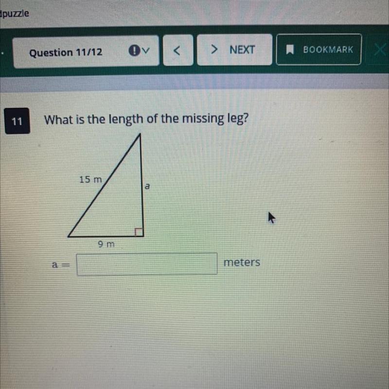 What is the length of the missing leg?-example-1