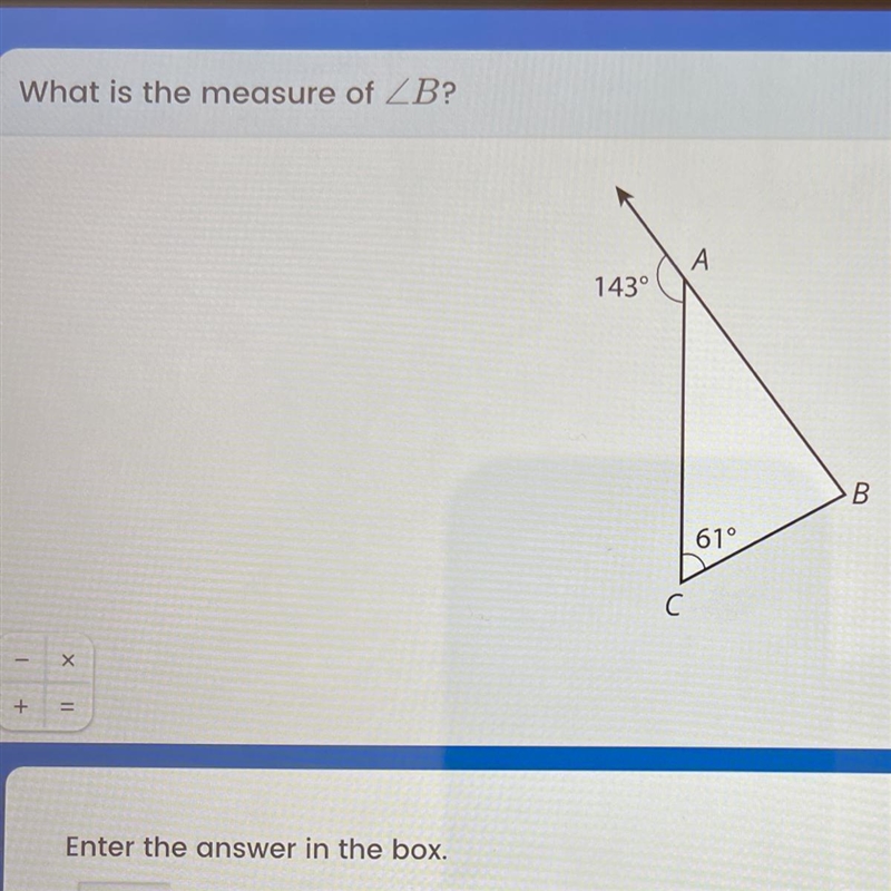 What is the measure of-example-1