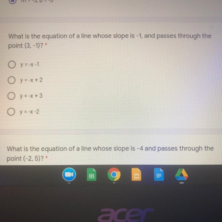 What is the equation of a line .........-example-1