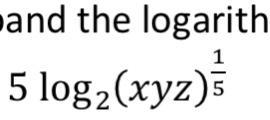 Expand logarithm equation￼￼-example-1