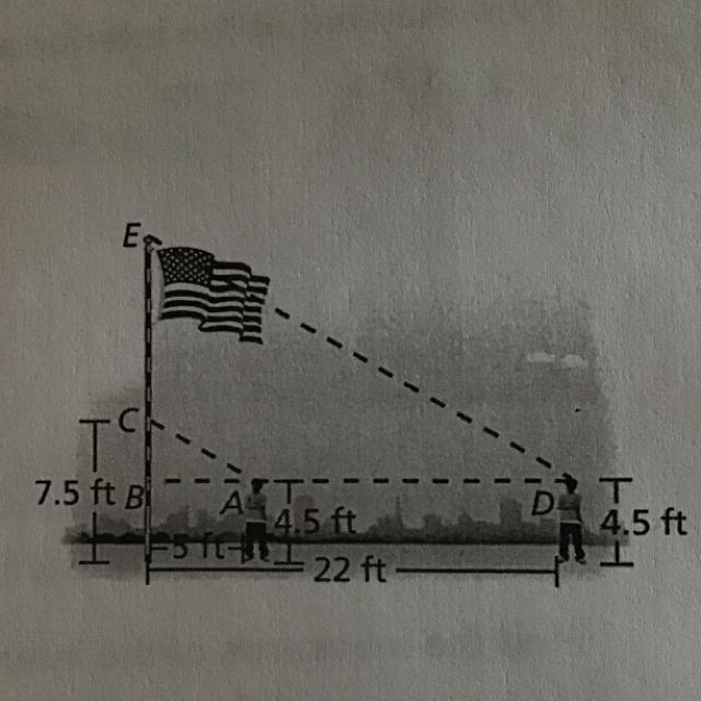 What is the height of the flag pole?-example-1