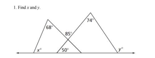 Please help me... find x and y-example-1