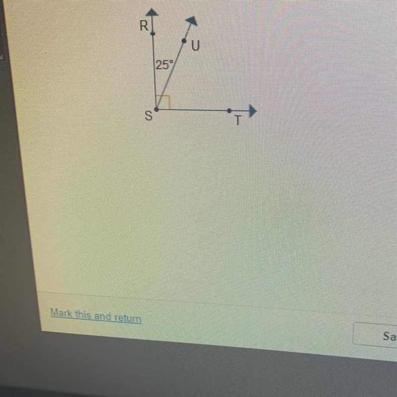 What is the measure of angle TSU?-example-1