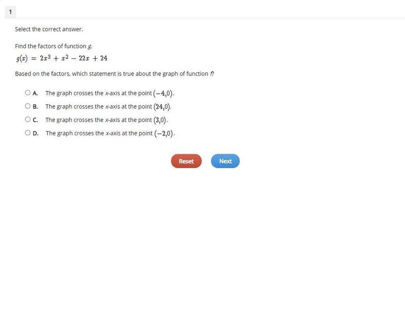 Plz help taking a final!! Which statement is true about this quadratic equation? A-example-1