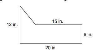 What is the area of the figure below?-example-1