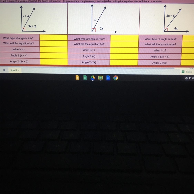 4 5 6 7 x + 4) 3x + 6 Z. х . 110 3x + 2 2x 4x 12 25 16 17 What type of angle is this-example-1