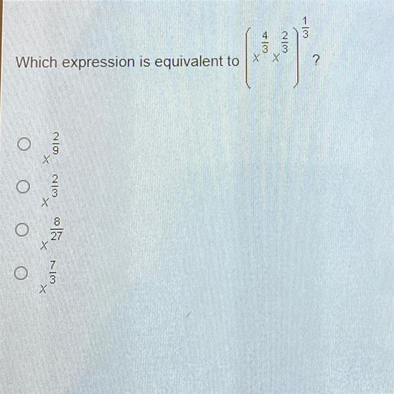 BASE -10 109 Which expression is equivalent to X X -( WN ? No O WIN-example-1