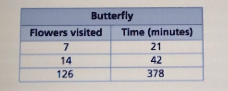 Please help me A bumblebee visits 14 flowers in 38 minutes to collect pollen. A butterfly-example-1