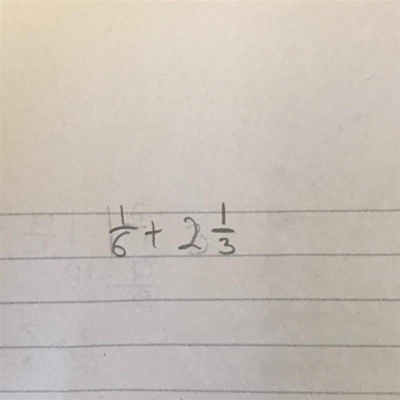 How to convert 1/6 + 21/3-example-1