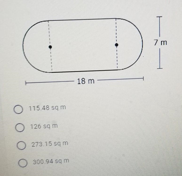 6. Find the area of the figure below. Round to the hundredths place.​-example-1