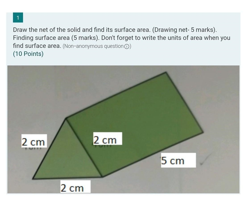 Is the ans i got correct? the total surface area is 33.8cm² ​-example-1