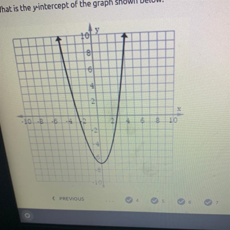 Hellooop what is the y-intercept of the graph shown below?-example-1