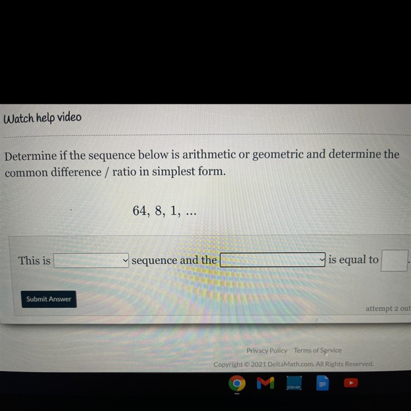 *EXTRA POINTS ASAP* Answer the boxes :) First Dropbox option is “A geometric or an-example-1