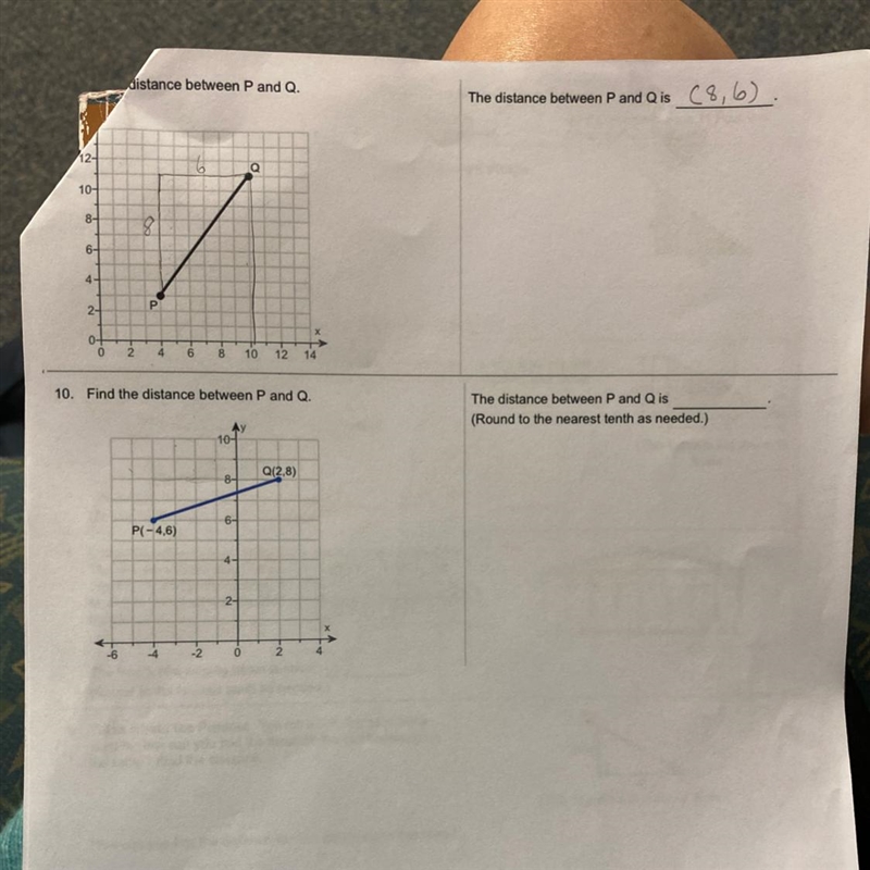 Please help me ahhh im doing 8th grade math with pythagorean theorem pleasr help me-example-1