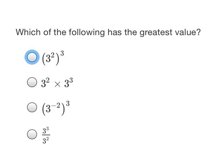 Which of the following has the greatest value.-example-1