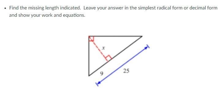 What does the x length equal-example-1