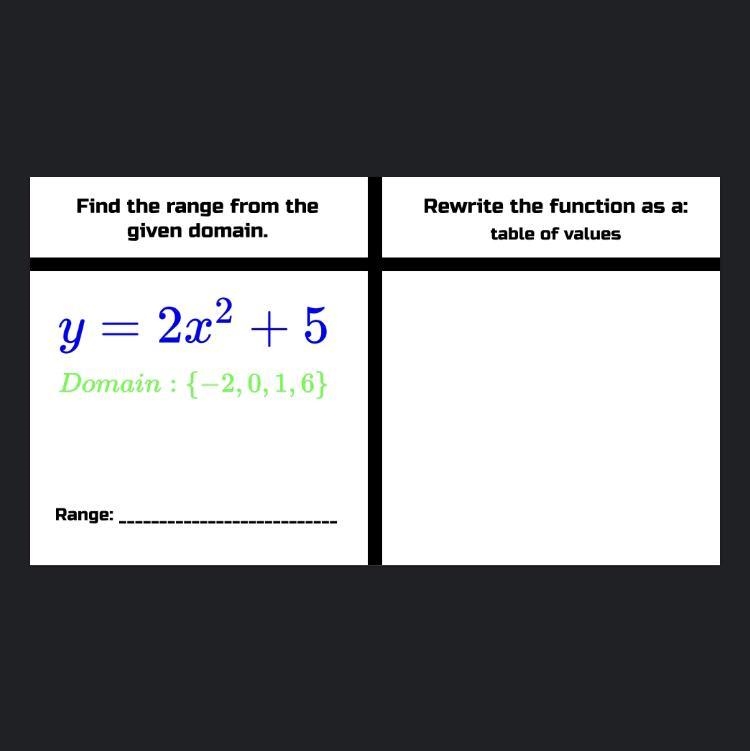 NEED HELP ASAP! TY IN ADVANCE <3 DO THE TABLE OF VALUES AS WELL!-example-1