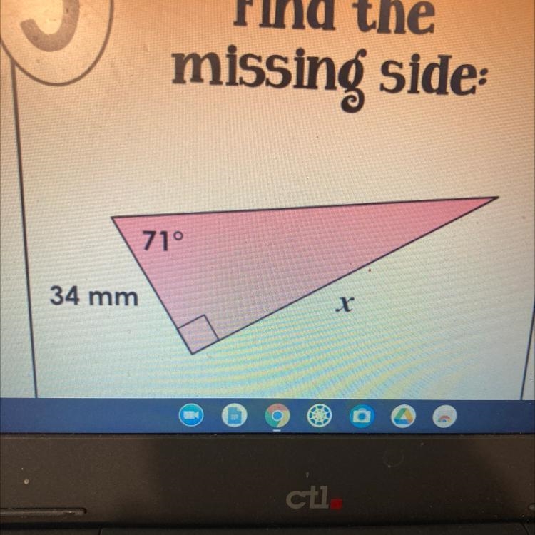 Find the missing side-example-1