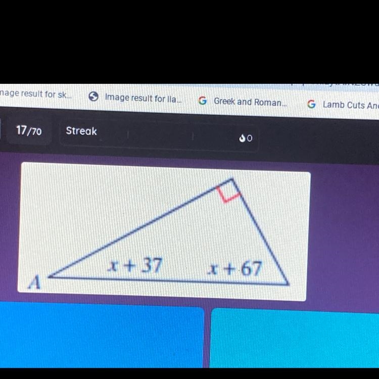 I need to find the measure of angle A-example-1