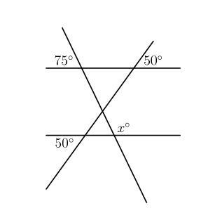 Find the value of x in the diagram below.-example-1