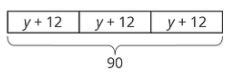 Write an equation with a variable for the diagram. What is the value of y?-example-1