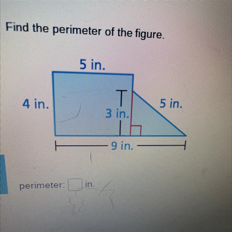 Please help, Find the perimeter of the figure-example-1