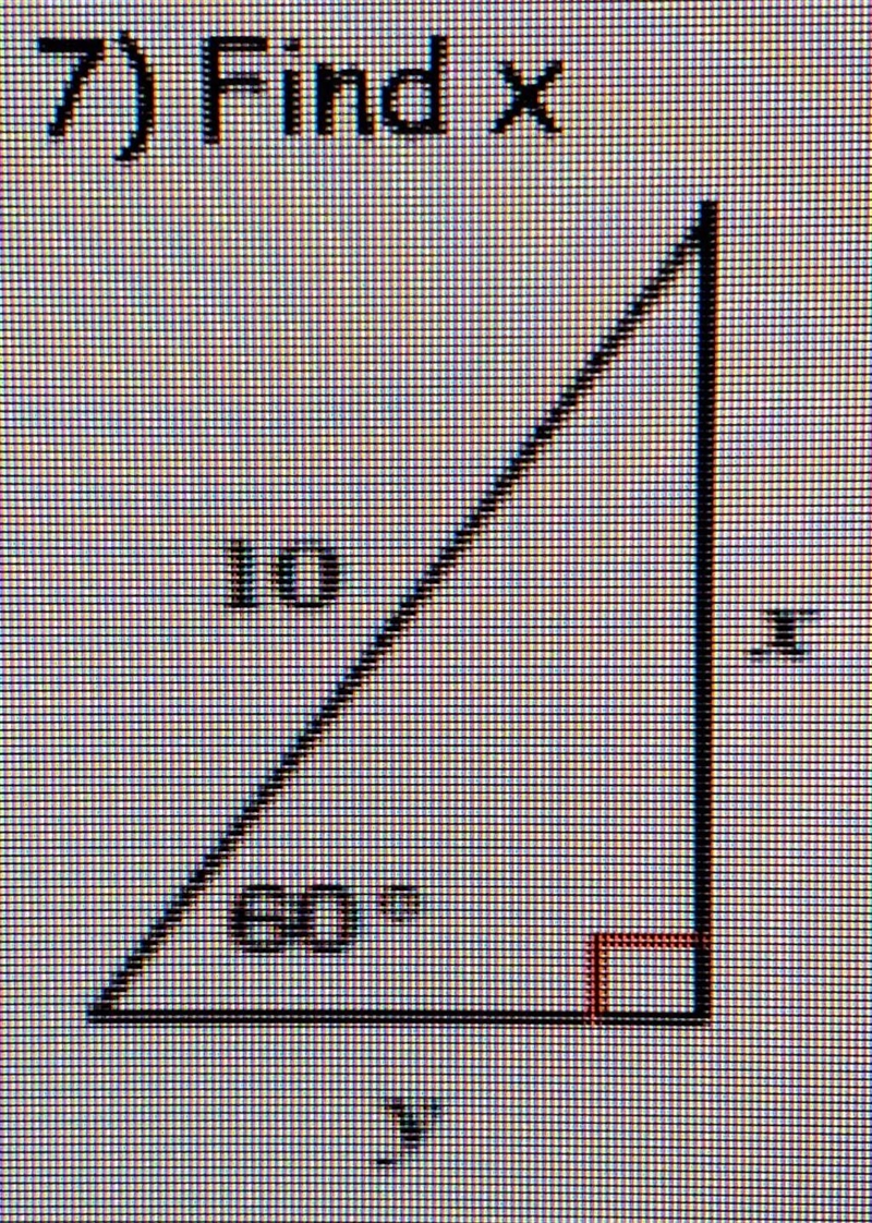 Find the missing length, using one of the trigonometric ratios.​-example-1