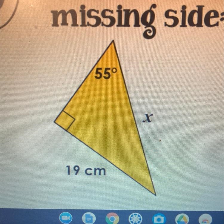 Find the missing side-example-1