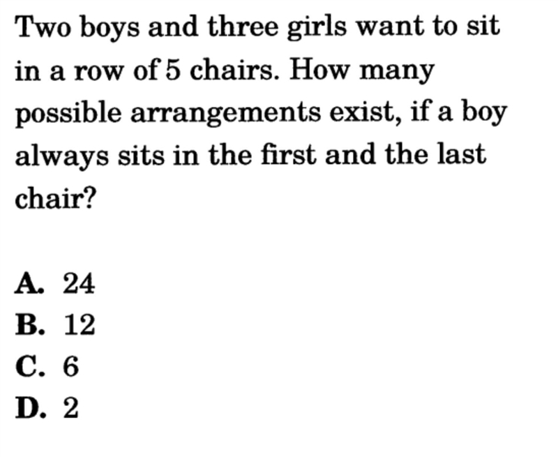 PLSSSS HELP ME OUT WITH THIS QUESTION!!! IM STUCK BETWEEN TWO CHOICES, A.24 AND B-example-1