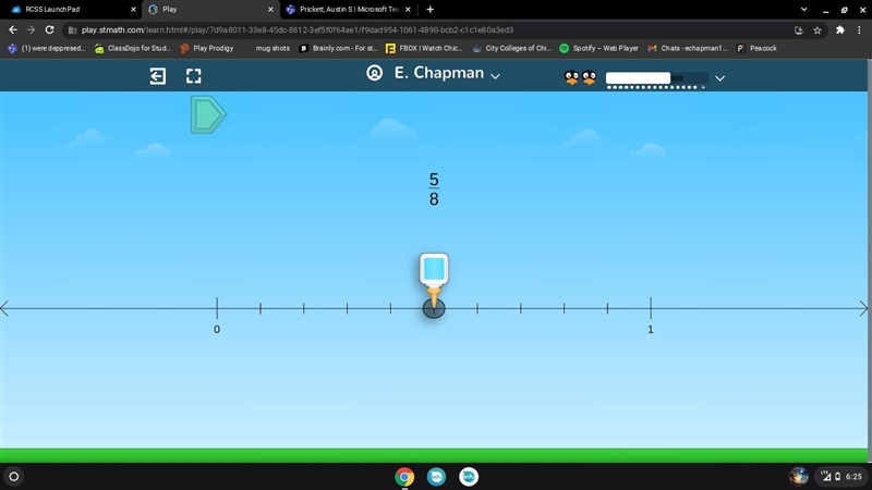 Where is it located on the number line-example-1