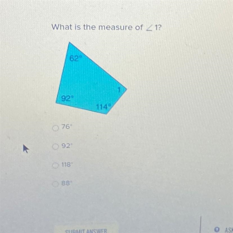 What is the measure of 1? Please help-example-1