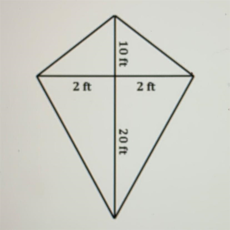 What is the area of the kite?-example-1