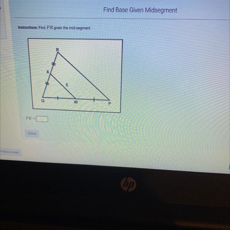 Find PR given the mid-segment?-example-1